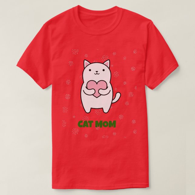 Camiseta Cat Mom De LAMAJ (Diseño del anverso)