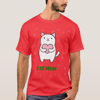 Camiseta Cat Mom De LAMAJ
