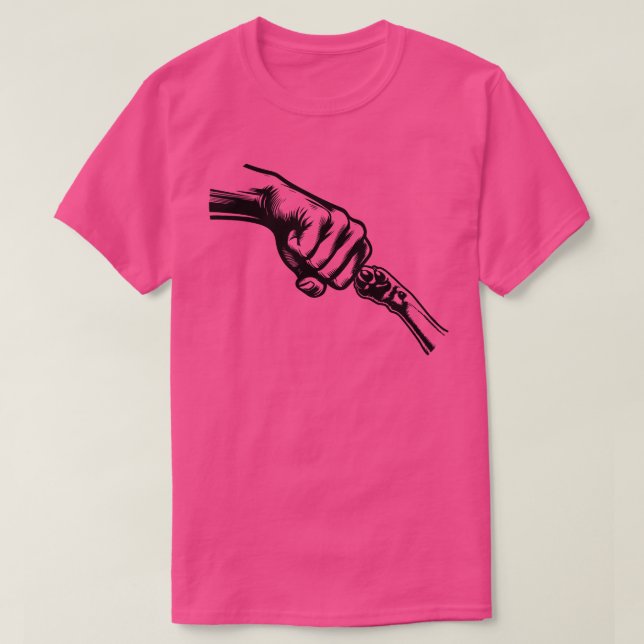 Camiseta Cat Mom Fist Bump Shirt (Diseño del anverso)