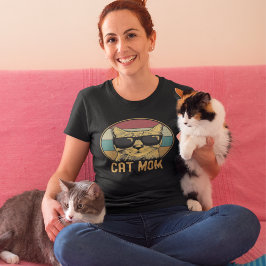 Camiseta Cat Mom Funny Cat Lovers