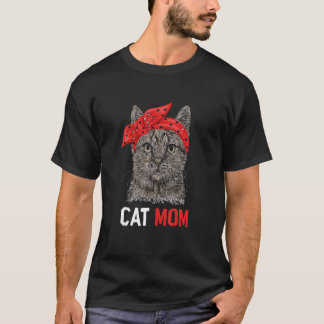 Camiseta Cat Mom Graphic Cat Propietario de Gatos Capacitac