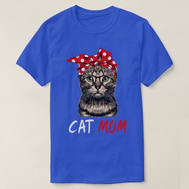Camiseta Cat Mom Happy Mothers Day (Diseño del anverso)
