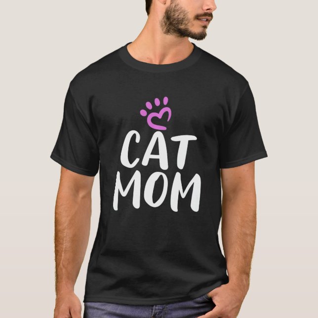Camiseta Cat Mom Kitty Cat (Anverso)