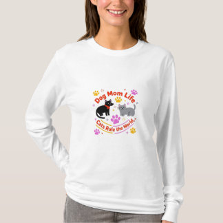 Camiseta Cat Mom Life: Pawfection Edition