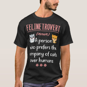 Camiseta Cat Mom Lover Gifts Funny Definition Introvert