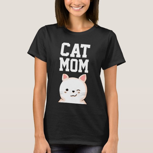 Camiseta CAT MOM Mujeres T-Shirts (Anverso)