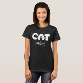 Camiseta Cat Mom – Pow lindo con letra gato