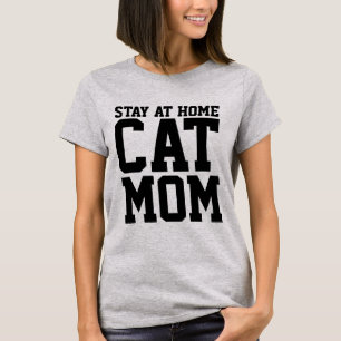Camiseta CAT MOM, QUÉDATE EN CASA, T-shirT