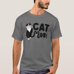 Camiseta Cat Mom T, Cute WomCat, Cat Lover