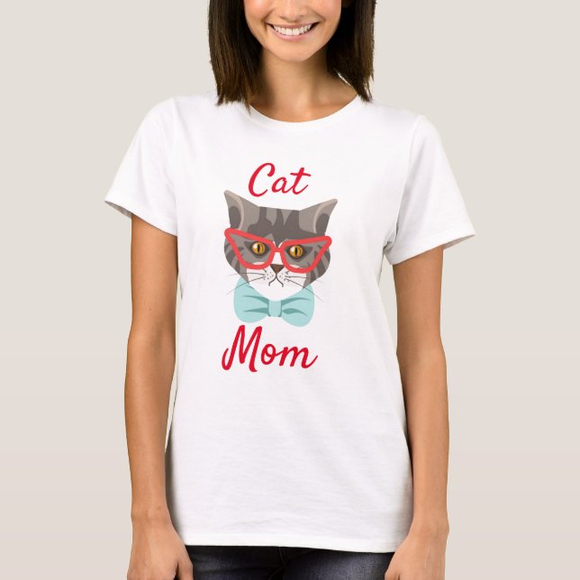 Camiseta Cat Mom T-Shirt (Anverso)