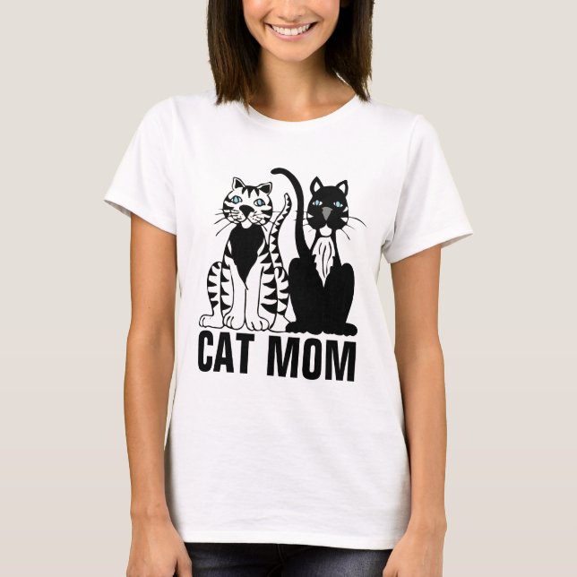 CAMISETA CAT MOM T-SHIRTS (Anverso)