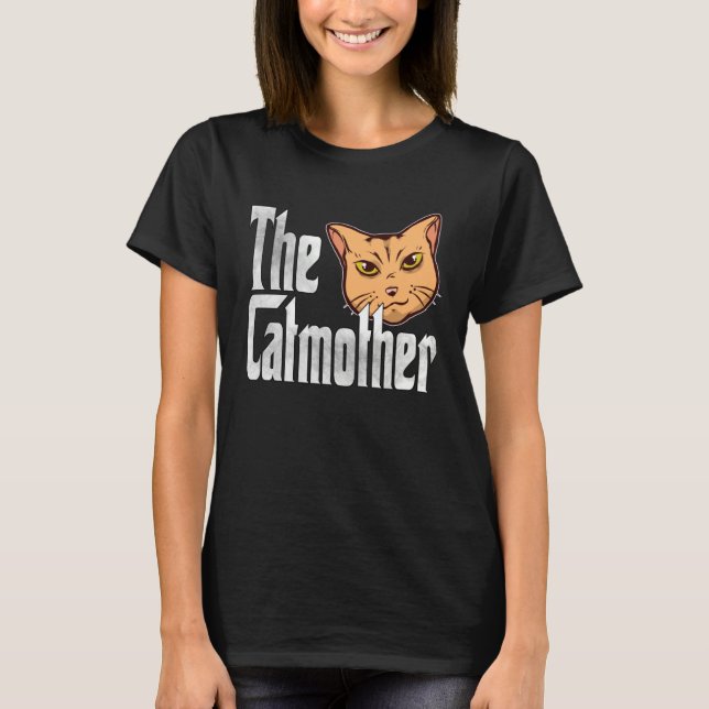 Camiseta Cat Mom The Catmother Crazy Cat Mother Kitty Mommy (Anverso)
