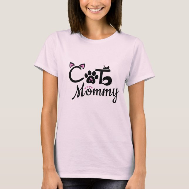 Camiseta Cat Mommy Cute (Anverso)