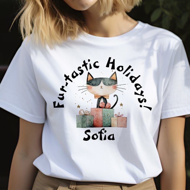 Camiseta Cat Moms Perfect Navidades Gift name T-Shirt (Subido por el creador)