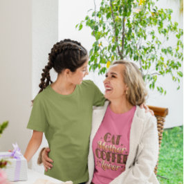 Camiseta Cat Mother Coffee Lover