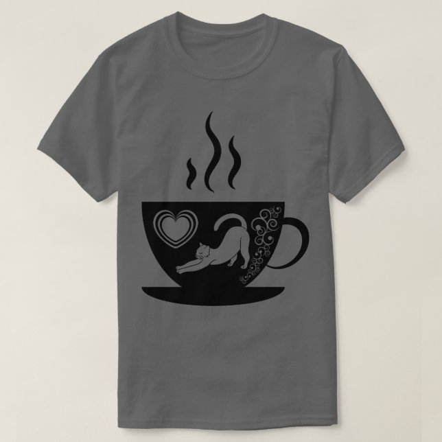 Camiseta Cat Mother Coffee Lover 200 (Diseño del anverso)
