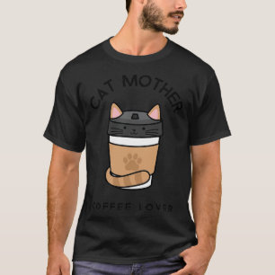 Camiseta Cat Mother Coffee Lover 27