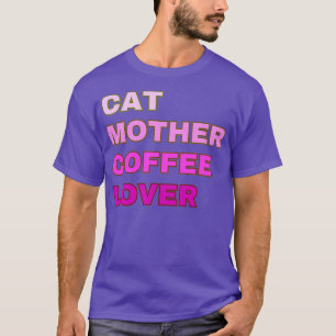 Camiseta Cat Mother Coffee Lover 52