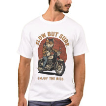 Cat Motorcycle Biker T-Shirt