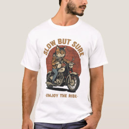 Camiseta Cat Motorcycle Biker T-Shirt