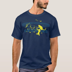 Camiseta Cat Music señala a un Mascota instrumental de músi
