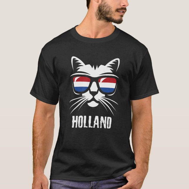 Camiseta Cat Netherlands Roots Bandera Holandesa (Anverso)