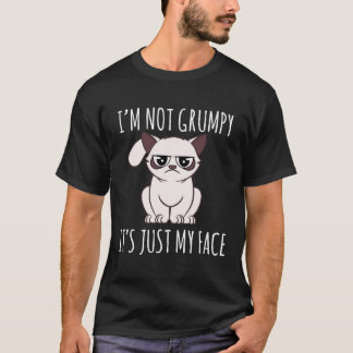 Camiseta Cat-No soy gruñón es sólo mi cara