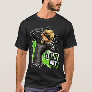 Camiseta Cat Noir   Gráfica de Clawga Out
