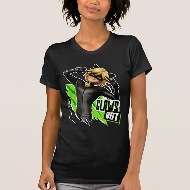 Camiseta Cat Noir | Gráfica de Clawga Out (Anverso)