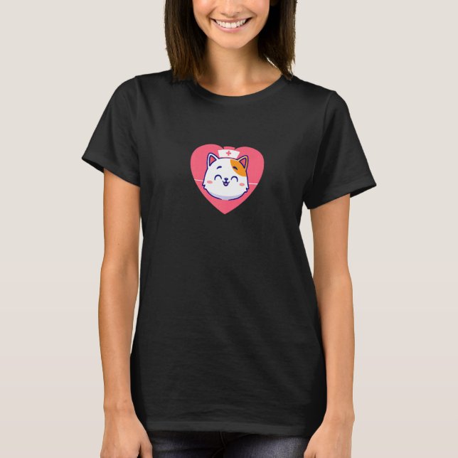 Camiseta cat nurse (Anverso)