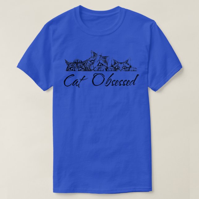 Camiseta Cat Obsessed  (Diseño del anverso)