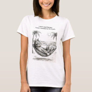 Camiseta Cat on the Beach T-shirt “I Need a Weekend