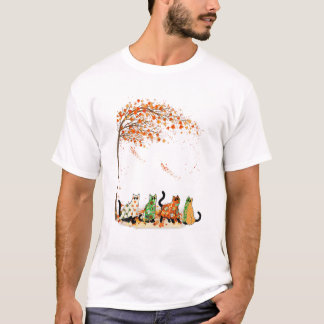 Camiseta Cat Otumn Fall Shirt