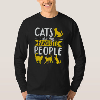 Camiseta Cat  Owner  Cats are my favorite people