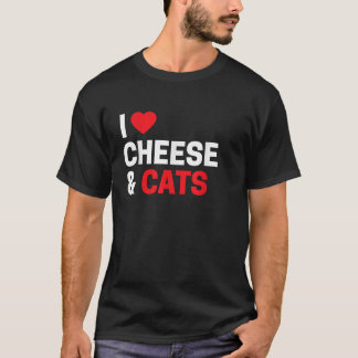 Camiseta Cat Owner Gifts Funny I Love Cheese Cats Cute Cat 