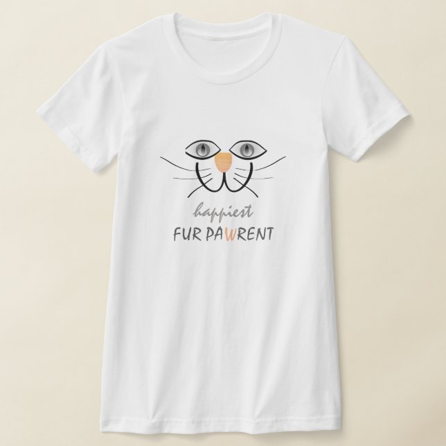 CAMISETA CAT PADRE , CAT MOM, CAT DAD - FELIZ GATO SMILE (Distribución)