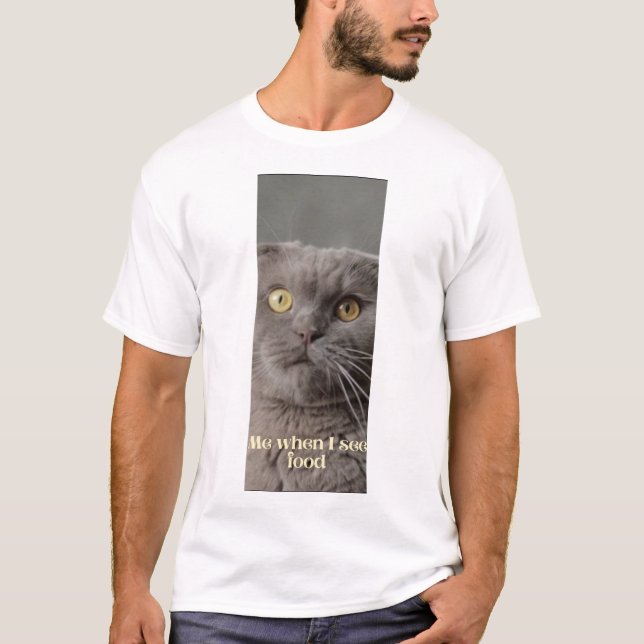 Camiseta Cat para hombres (Anverso)