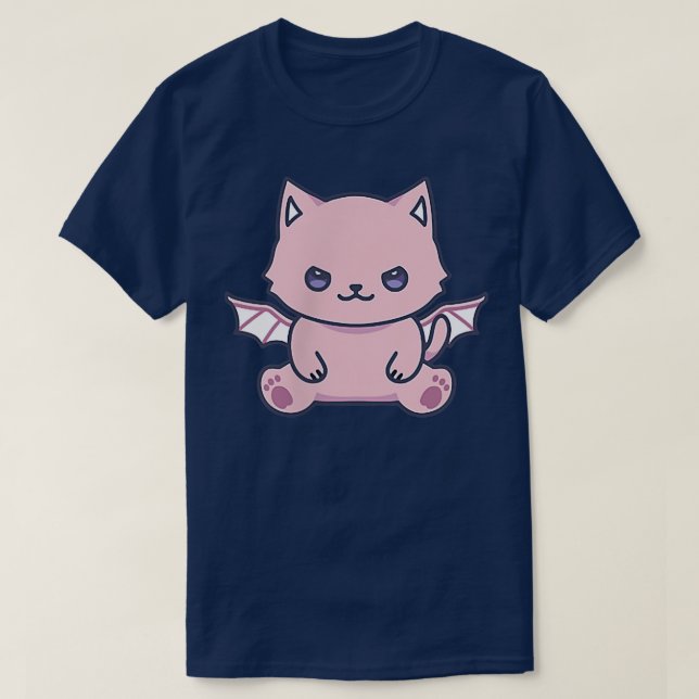Camiseta Cat Pastel Goth Cute Kawaii Aesthetic Lover Owner  (Diseño del anverso)