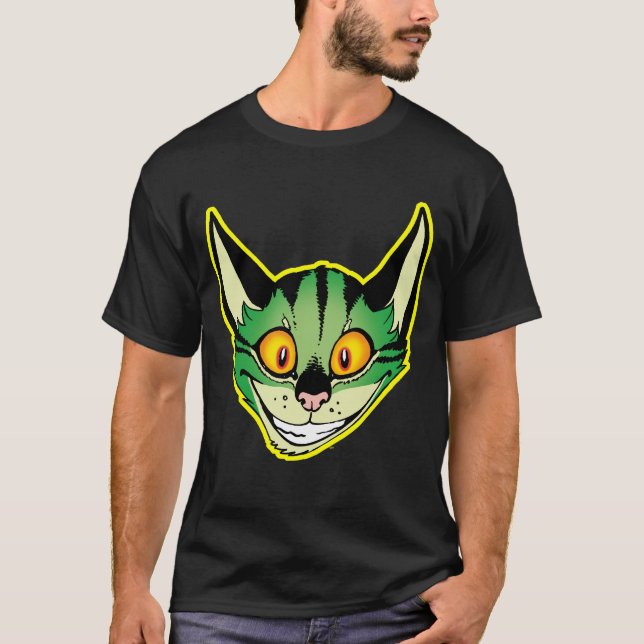 Camiseta Cat Personalizado Fluorescente (Anverso)