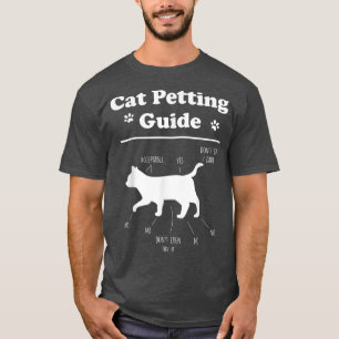 Camiseta Cat Petting Guide Funny Cat Owner Pet Kitten Petti