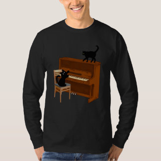Camiseta Cat Piano Music