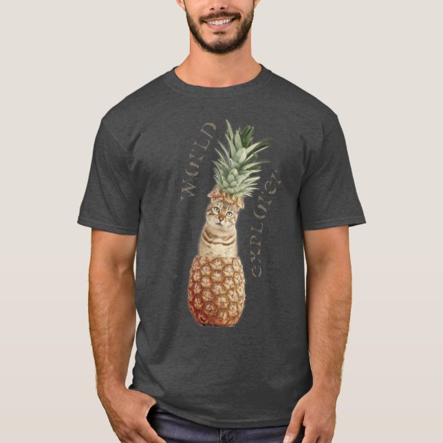 Camiseta Cat Pineapple (Anverso)