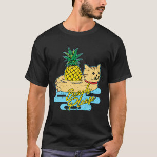 Camiseta Cat Pineapple Beach Halloween Cuida Halloween Fáci