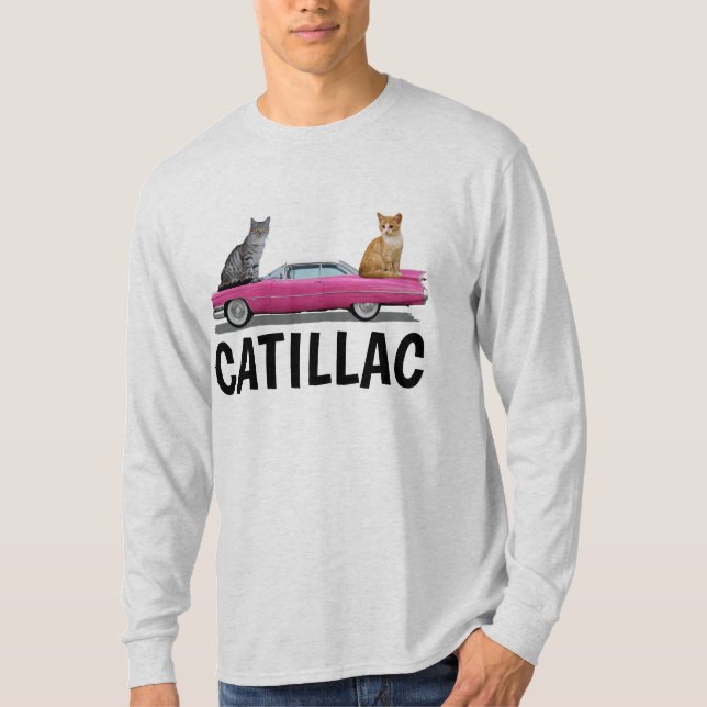 Camiseta CAT PINK CADDY CLASSIC CAR T-Shirt (Anverso)