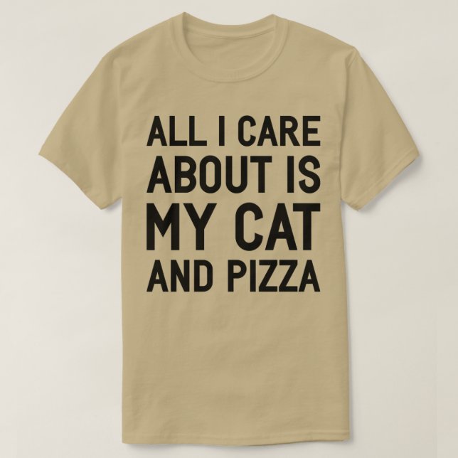 Camiseta Cat Pizza (Diseño del anverso)