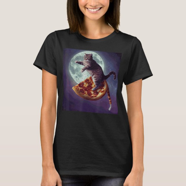 Camiseta Cat Pizza Moon (Anverso)