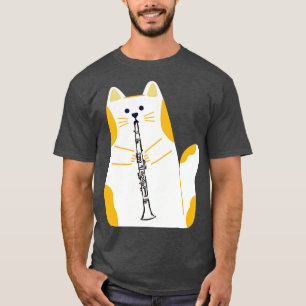 Camiseta Cat Playing The Clarinet 