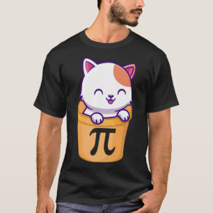 Camiseta Cat Pot Pi Day Funny Pi Day Niños profesores de ma