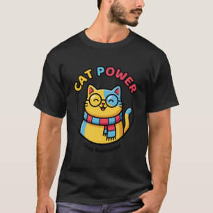 Camiseta Cat Power – divertida camiseta para amant