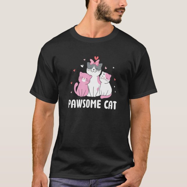 Camiseta Cat Pun Impresionante Cita Motivadora Inspiradora (Anverso)